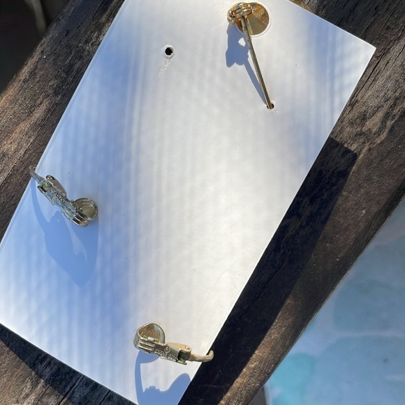 Vintage Sarah Coventry Set - Brooch and Earrings gold leaf with pearl - Picture 2 of 4